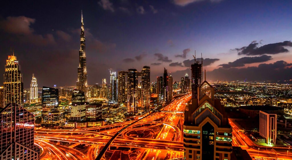 dubai panorama down town