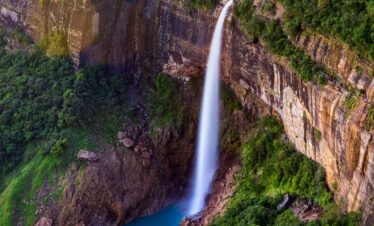waterfall view