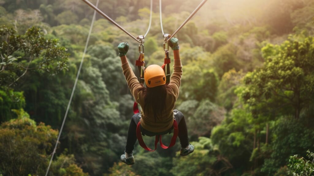 ziplining