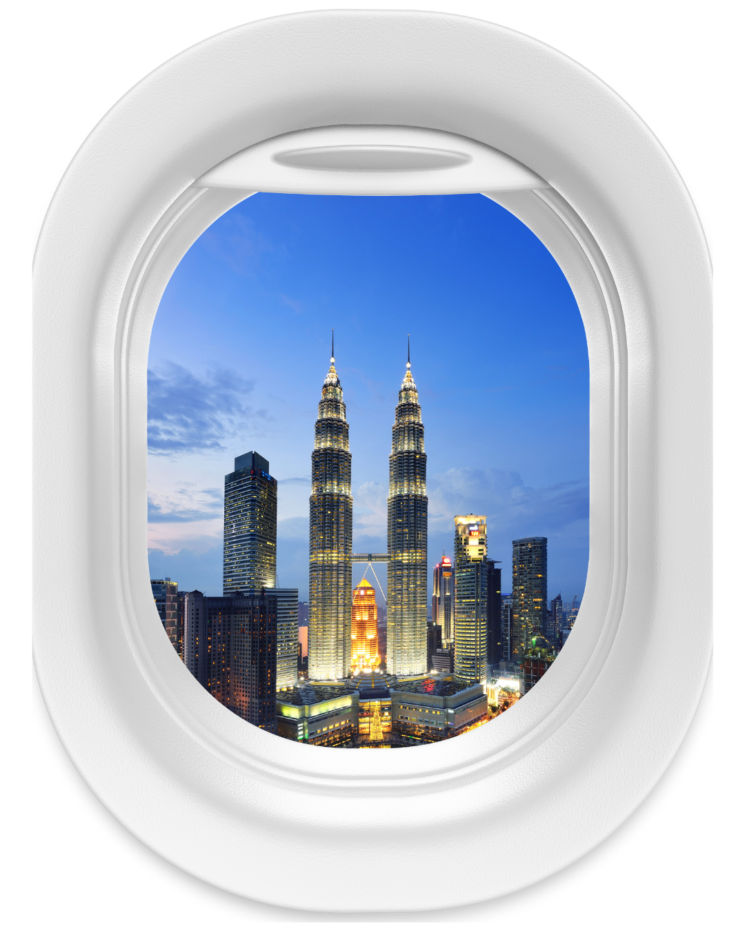 image from plane window