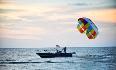 parachute boat