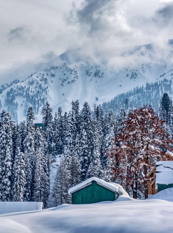 Kashmir snowy mountain-