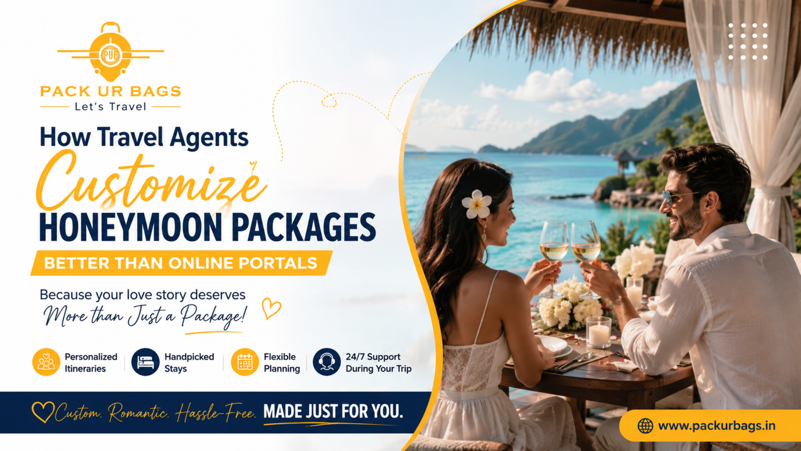 How Travel Agents Customize Honeymoon Packages Better Than Online Portals